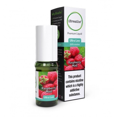 RASPBERRY MINT iBreathe Premium E-Liquid 10ml